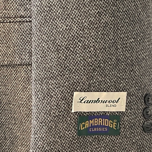 🎉HP! ❤️ NWT! Cambridge Classics Men’s Lambswool Tweed Blazer - Picture 3 of 6